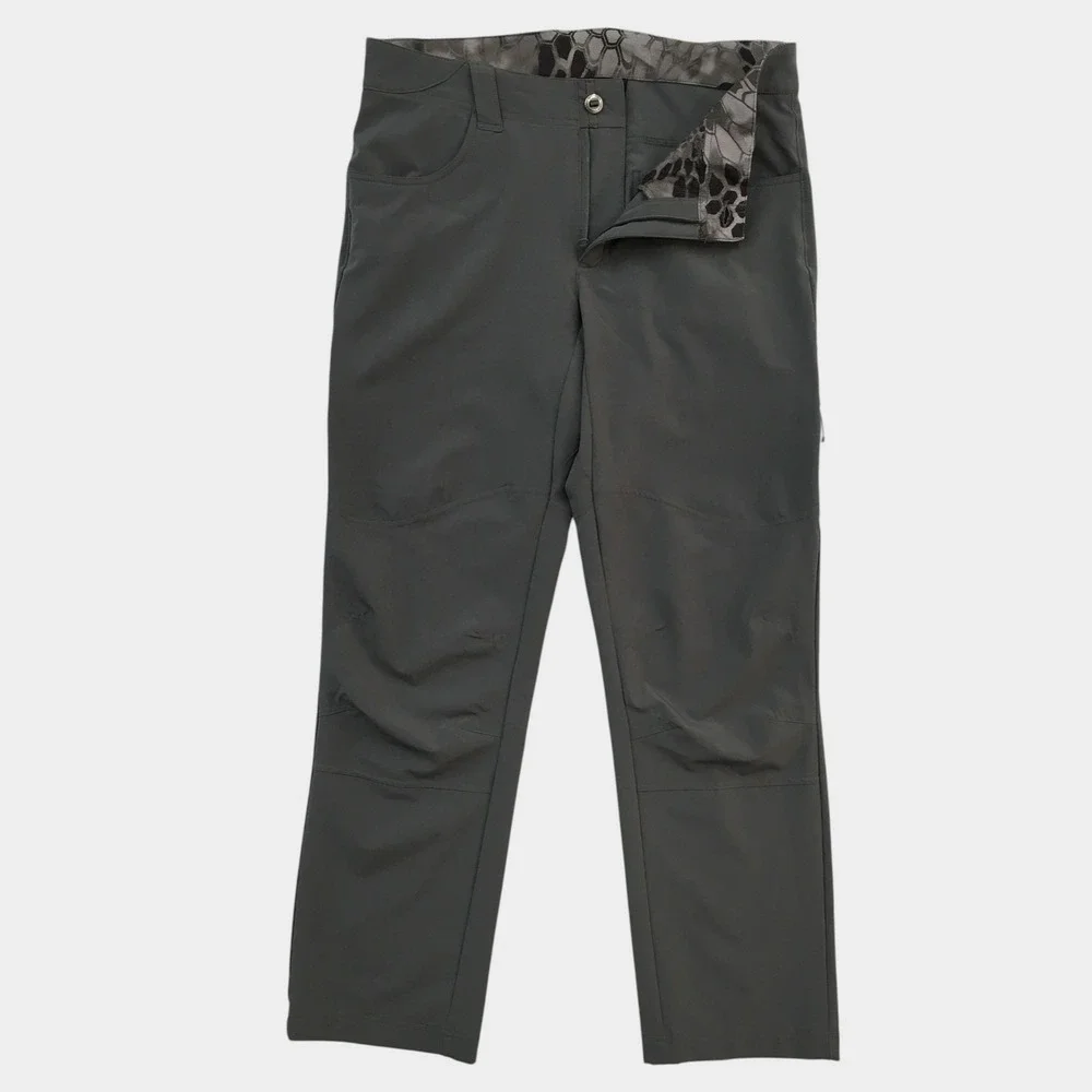 Kryptek Valhalla Mens Tactical Hunting Pants Gray Stretch Cargo 34 Reg